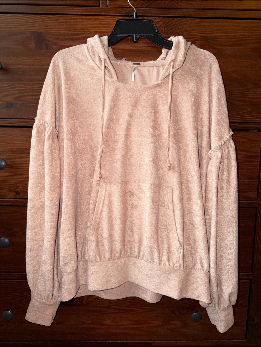 Free People Boho Early Morning Oversized Balloon Sleeve Hoodie